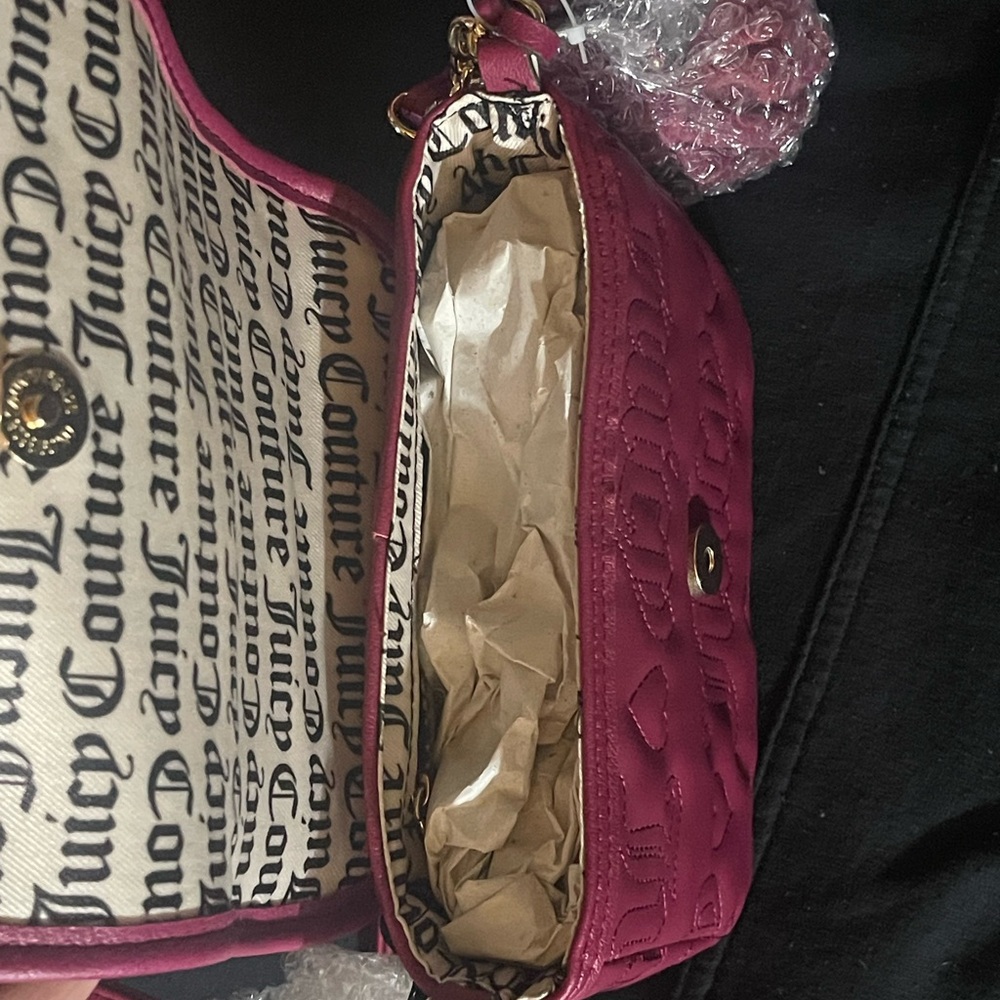 Juicy Couture Fuchsia Embossed Mini Bag - Picture 2 of 3